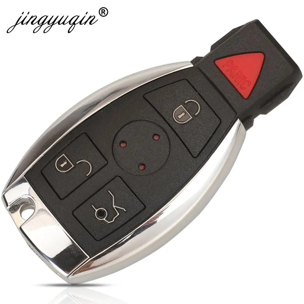 jingyuqin 3/4 Buttons Smart Remote Car Key Shell For Mercedes Benz NEC C E R S CL GL SL CLK SLK Auto Keyless Fob No logo