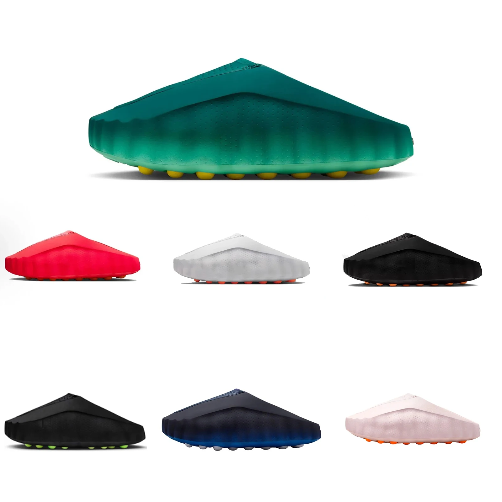 Sandales de créateur Mind 001 Recovery Slide pour hommes, 002 Noir, pour l'été, la plage et l'extérieur, pantoufles Solar Red pour femmes, chaussures de sport bleues noircies