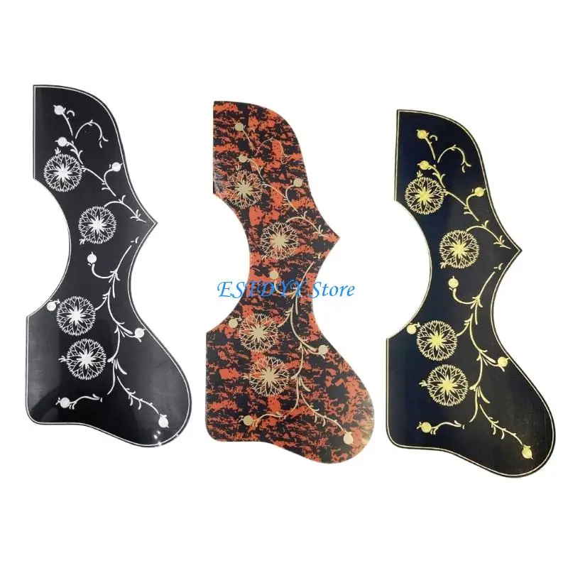 G6DE Professional Acoustic Guitar Pick Guard Guitar Scratch Plate Pickguard Stickers