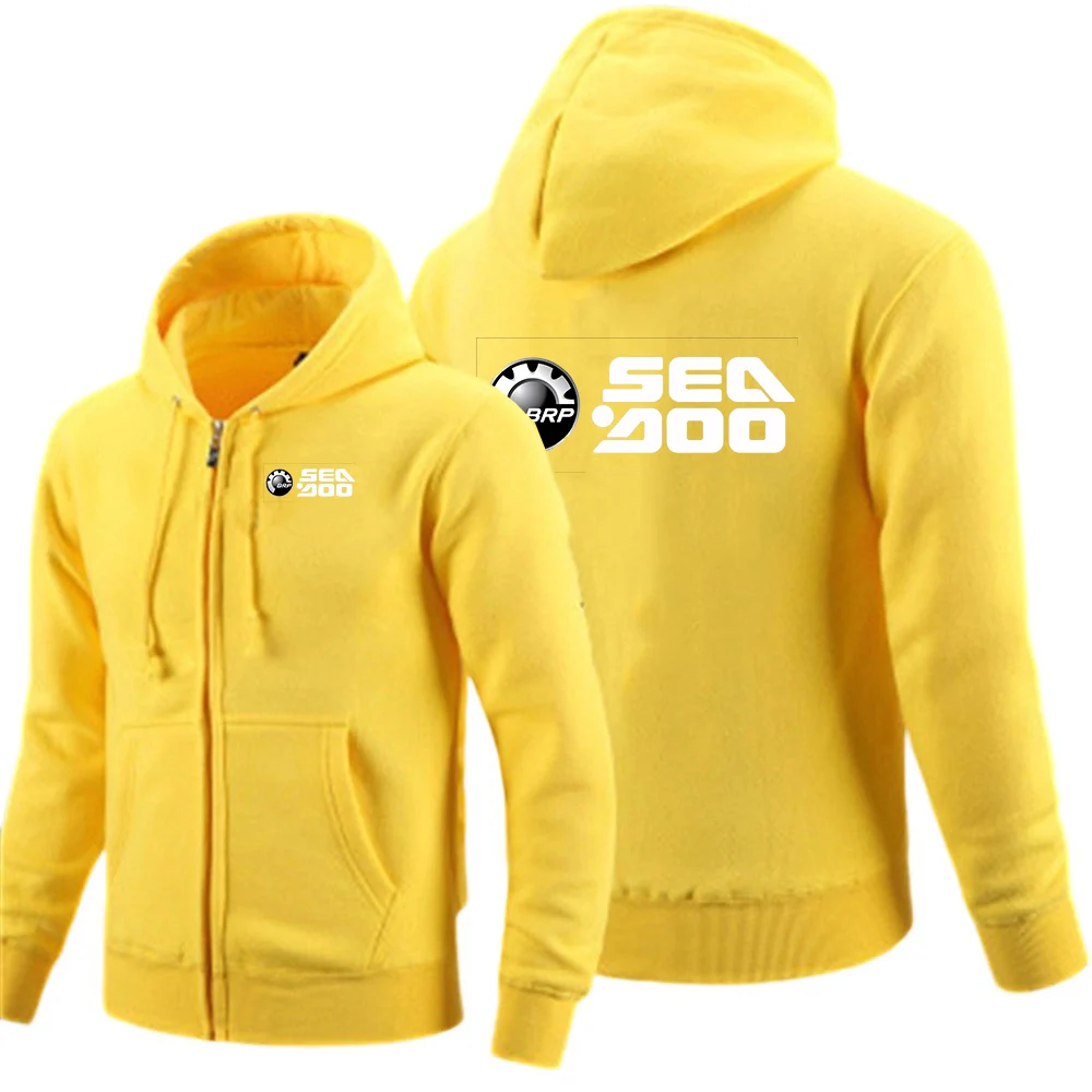 High-end Luxury Classic Zipper Coat BRP Sea Doo Seadoo Moto Logo Print 2026 Spring And Autumn Men's Popular Hoodies Jacket view 3