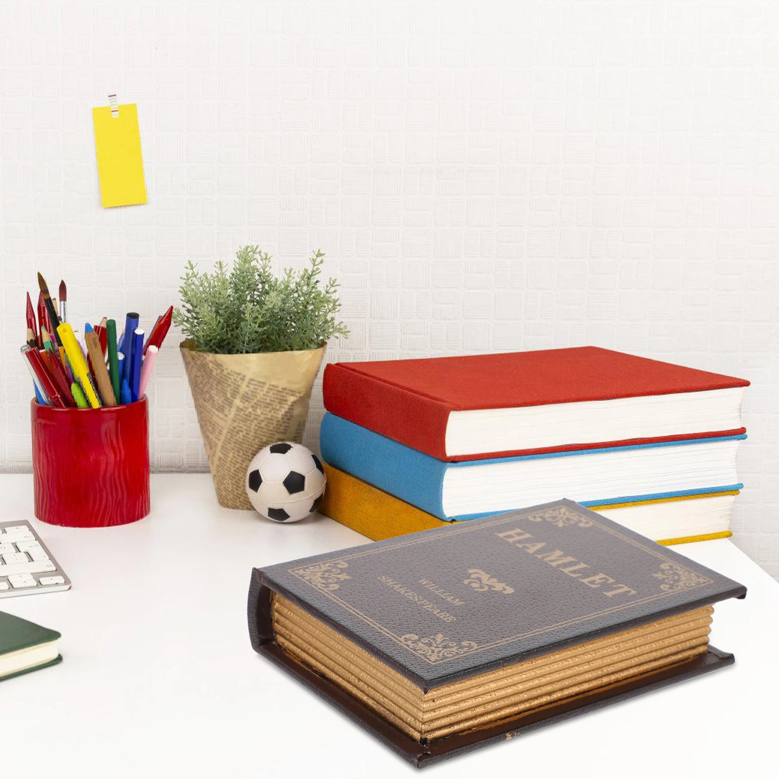 

Household Imitation Book Decoration Office Home Classic Pu Prop