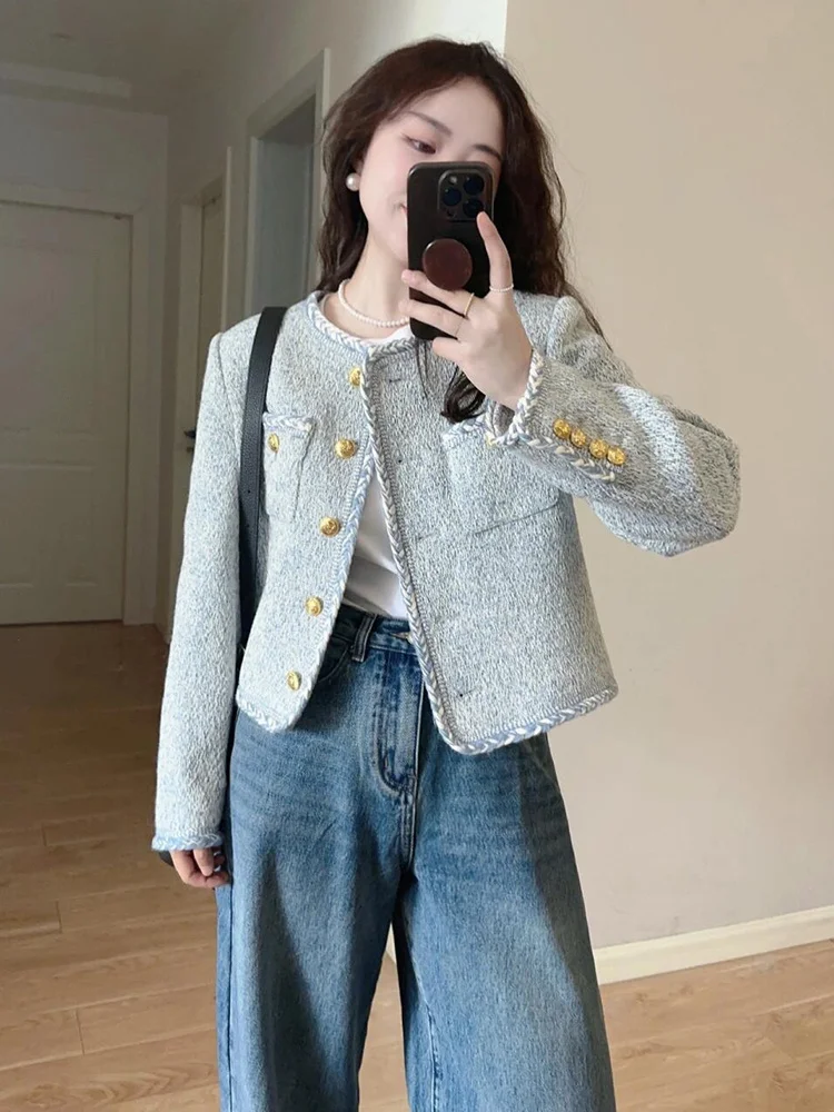 

Жакет из твида в английском стиле, женский, летний, быстросохнущий, с защитой от УФ-излучения, дышащий, влагоотводящий, термоактивный, для бега, утренний, универсальный