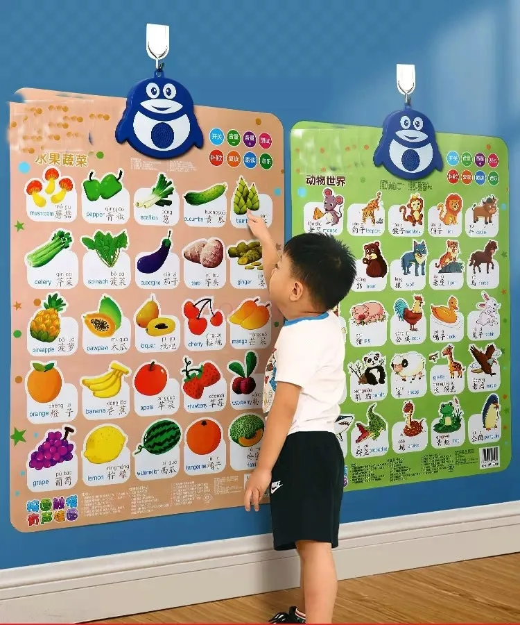 Baby Enlightenment Sound Early Childhood Education Wall Chart - Phonetic Learning for Babies and Children's Speech - Complete