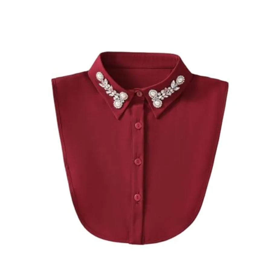 

Women's Fake Collar Detacable Dickey Collar alf Sirts Blou