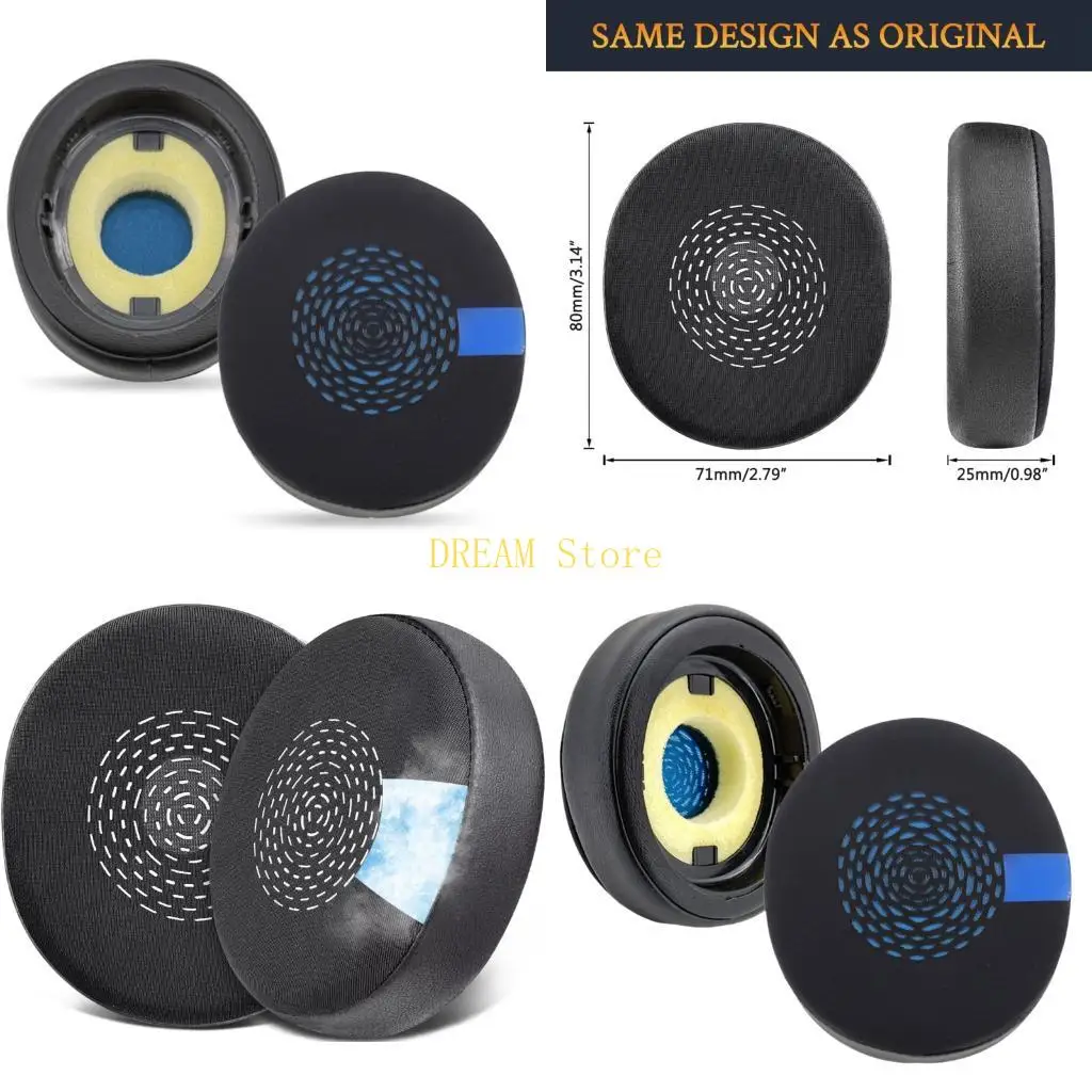 Chilling Ear Cushions For Evolve2 75 Headphone Protein Leather Comfort Earpads Best Sale