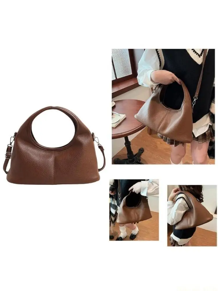 

X90D Purse Handbag Pu Leather Shoulder Purses Crossbody Bag with Removable Straps