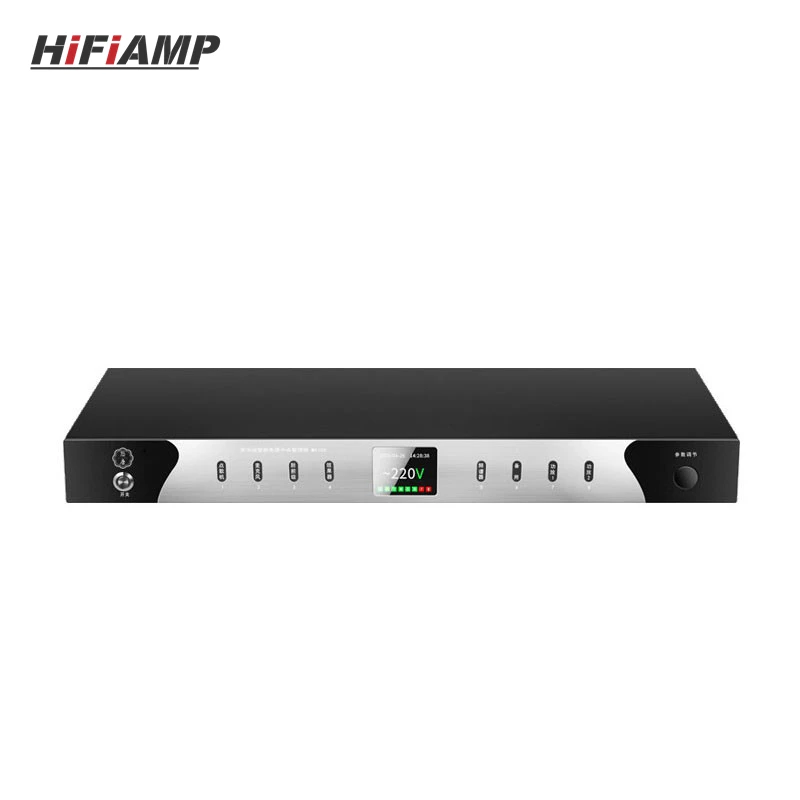 HiFiAMP UOTANG MX105 8-Outlet Power Sequencer Filter 220V Professional Power Sequence Controller Socket