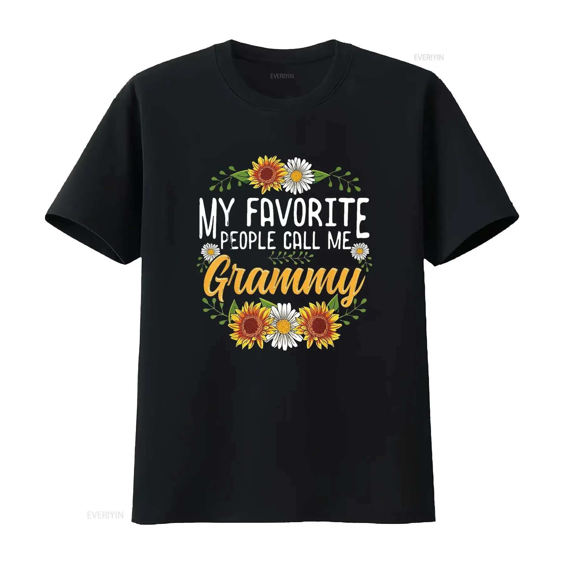 

Женская футболка My Favorite People Call Me Grammy, черная, 2XL, винтажная, мягкая, с рисунком, универсальная, слегка стильная