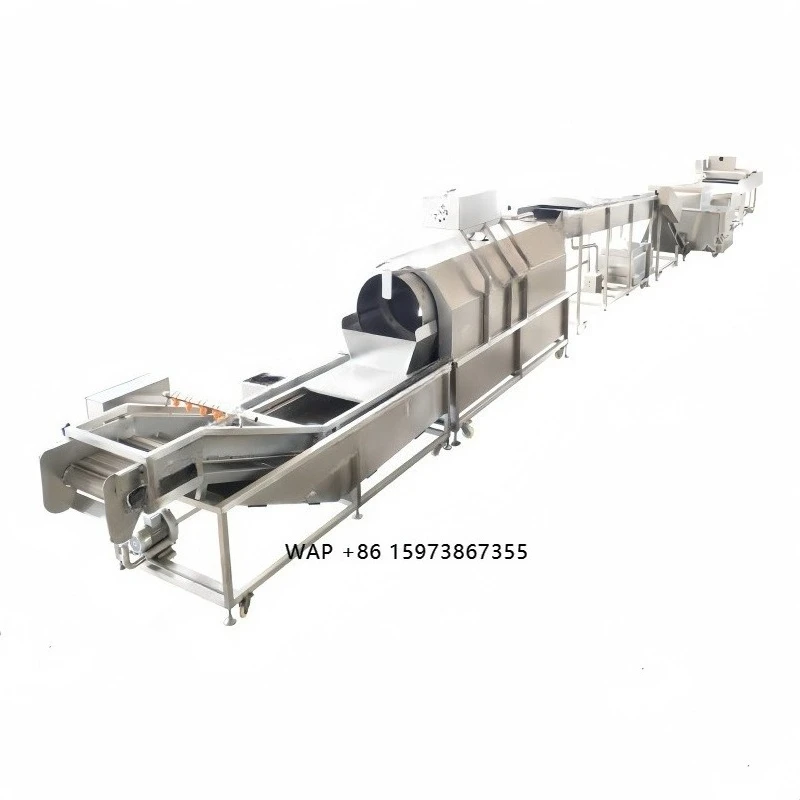 

Ginger fruit and vegetable cleaning production line