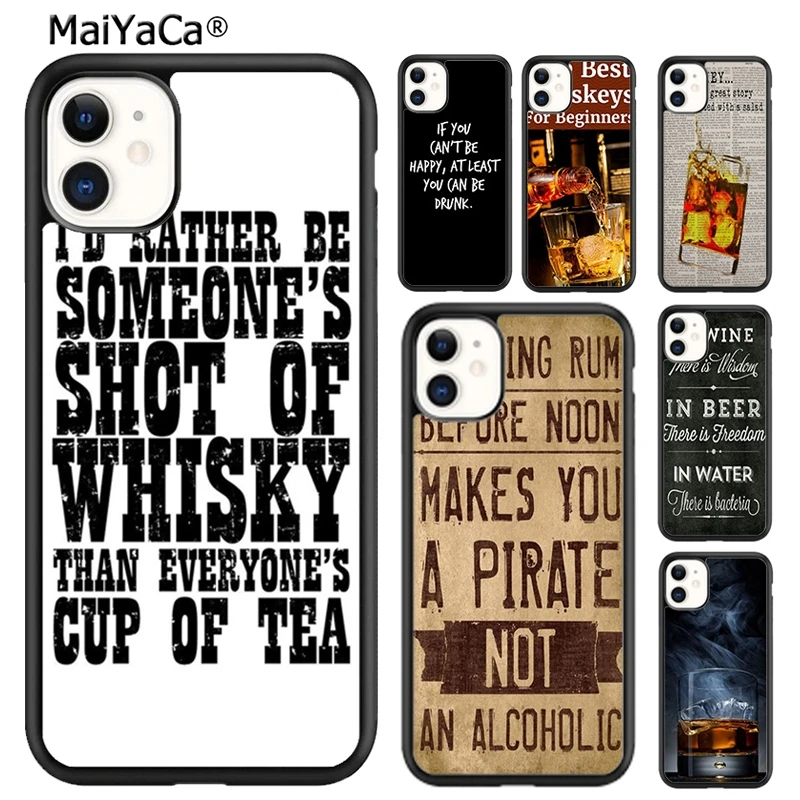 MaiYaCa COOL WHISKY cita funda de teléfono para iPhone 17 Air 16 15 plus 11 12 13 14 pro max shell coque
