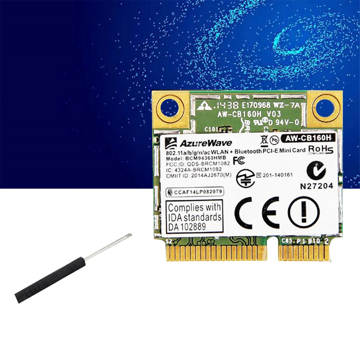 Broadcom Chip NIC BCM94360HMB Notebook Gigabit, C_Y80A