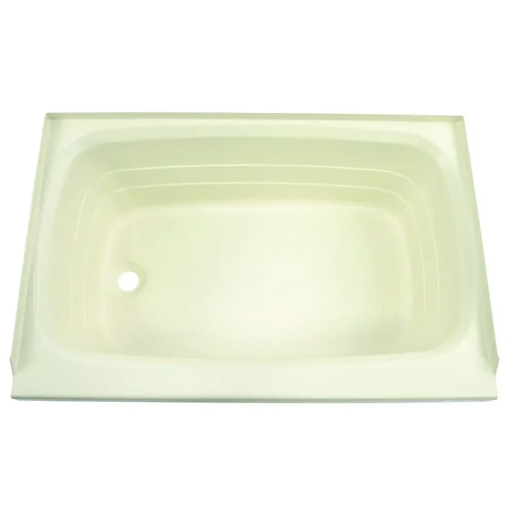 Replacement 24 x 36 Parchment Bathtub with Left Drain, ScratchResistant ABS Acrylic for RVs, Travel Trailers, 5th Wheels, Motor