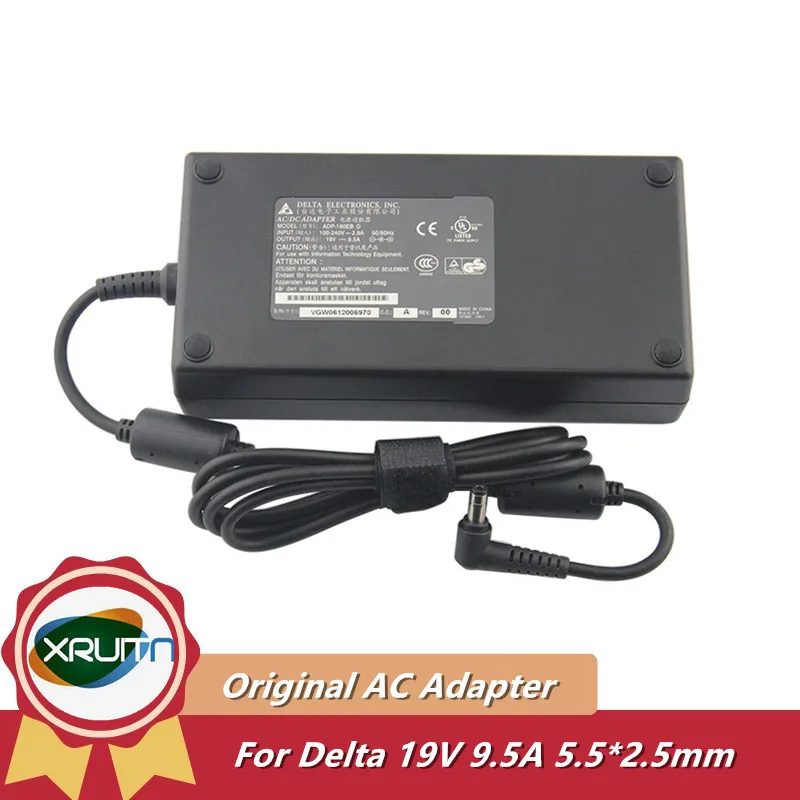 

Delta 19V 9.5A 180W AC DC Adapter Charger ADP-180EB D ADP-180HB B For MSI GT60 GT70 GT780 GT780DR GT780DX GT780DXR GT783 GT783R