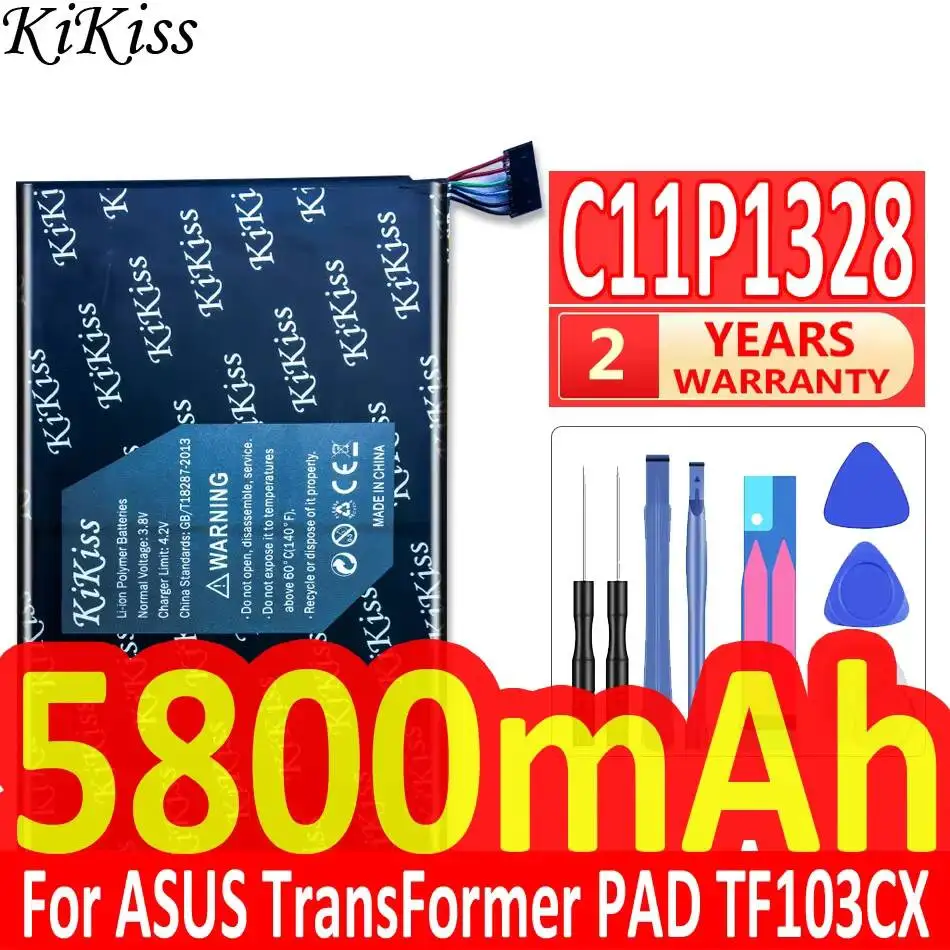 High Performance C11P1328 For Asus Transformer for Pad TF103C TF103CX TF103CG K010 K018 5800mAh Tablet Battery