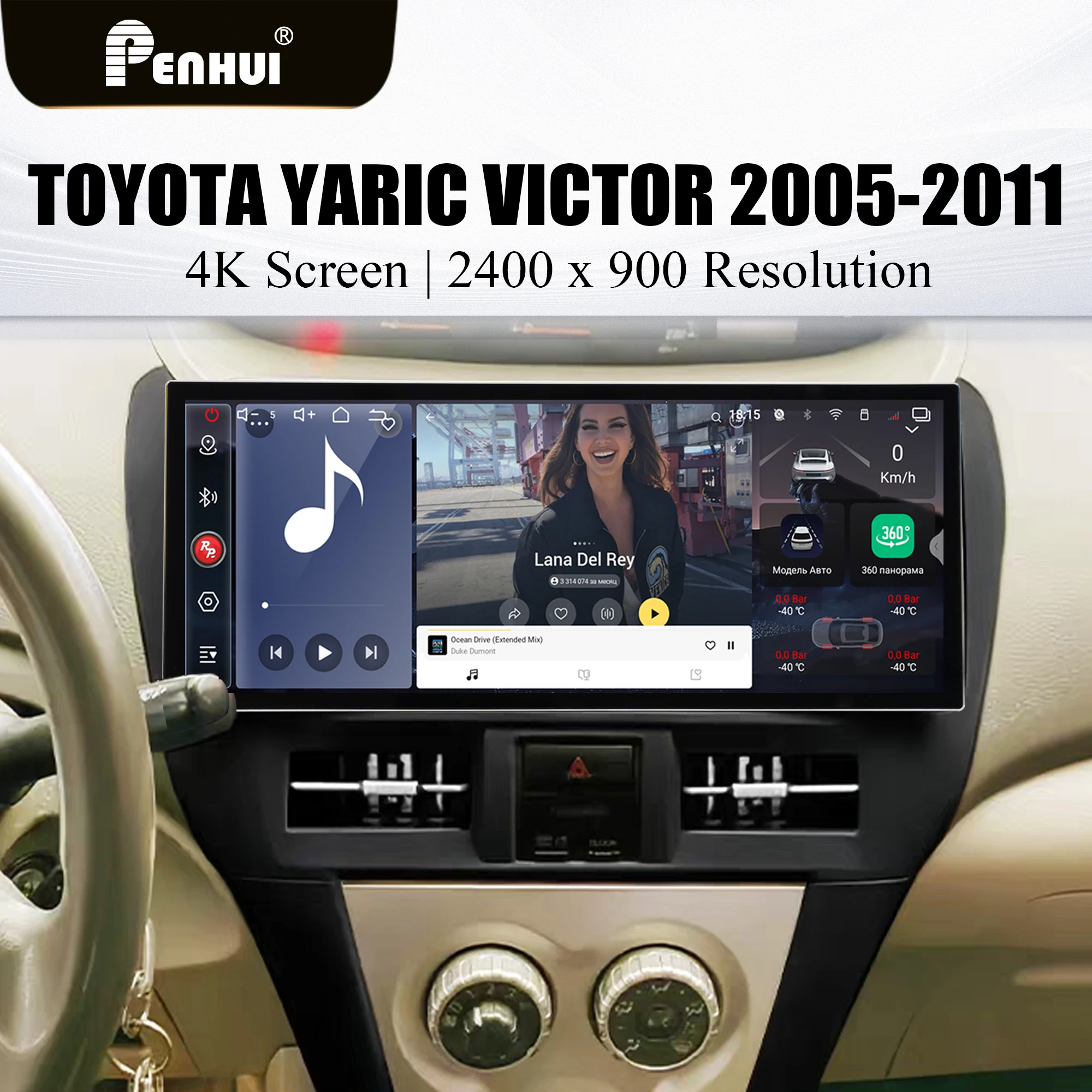 12.3 inch Redpower for Toyota Yaris Victor 2005-2011 Crystal Sound 850 Pro Max Android Car Radio Player Screen CarPlay DVD DSP