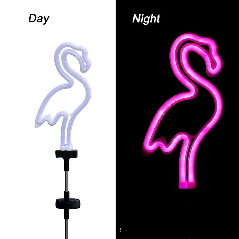 Solar Waterproof Flamingo Lawn Light, Garden Pile Landscape Lighting, Outdoor LED Light, Decorative Light