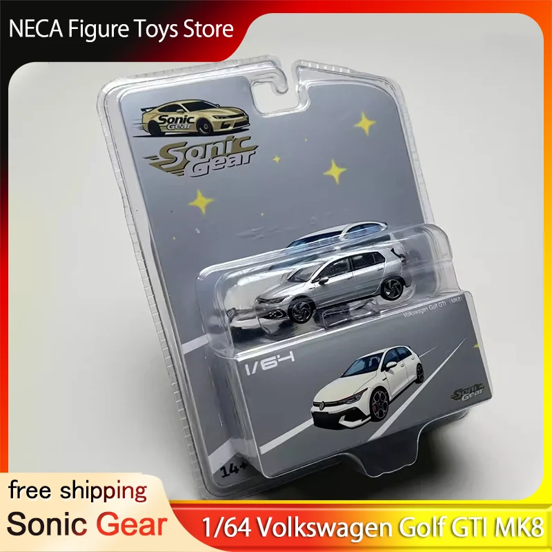 

Sonic Gear 1:64 Volkswagen Golf GTI MK8 Hot Hatch Diecast Model With Silver Black Blue Red Colors Toys Gifts for Adults & Kids