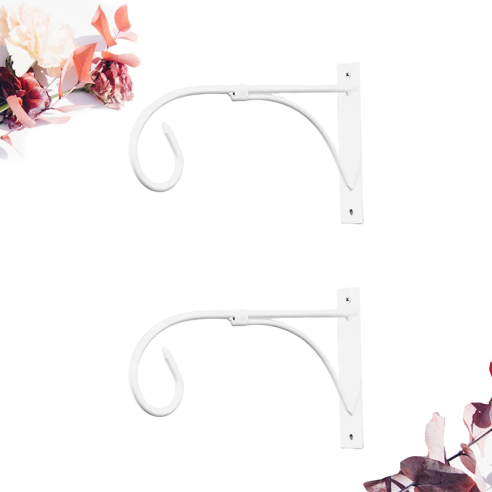 Colgador de maceta para bonsái, gancho de Material Premium para ahorro de espacio para uso interior y exterior, gancho para maceta blanca, 2 uds.