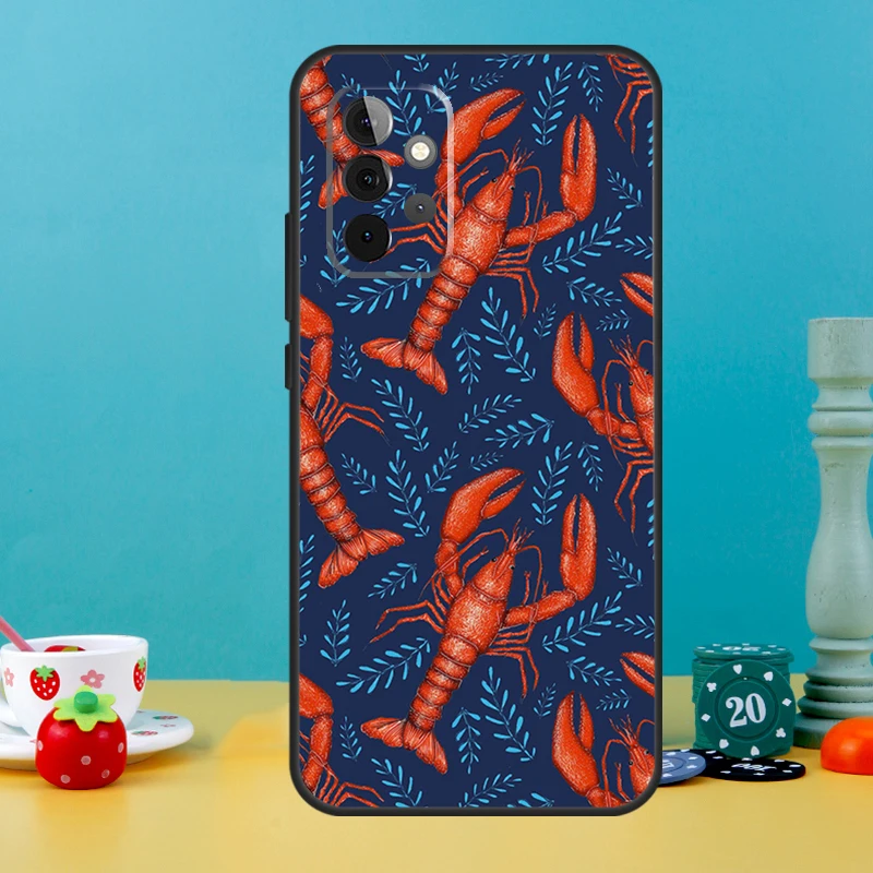 الحيوان جراد البحر الكلاسيكية الحال بالنسبة لسامسونج غالاكسي A05 A36 A56 A26 A16 A53 A33 A13 A12 A32 A52 A55 A35 A15 A54 A34 A14 #3