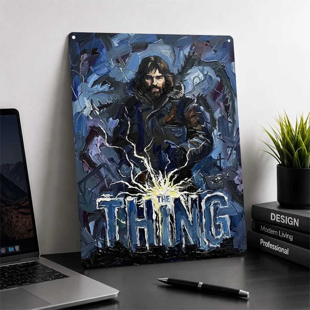 The Thing Movie Metal Poster Perfect Gift for Fans Lovers Personalized Wall Art Metal Sign for Living Room Interior Decoration
