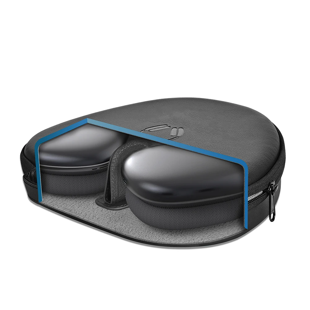Neueste Smart Case für Airpods Max mit Auto-Sleep-Hart-EVA-Schale, wasserdicht, stoßfest, tragbar, zum Organisieren von Taschen – Detail 4