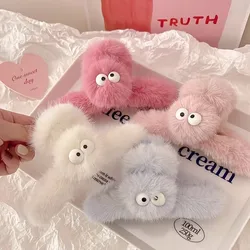 Cute Plush Hair Claw Clip Cartoon Dolls Grabbing Clip Ponytail Claw Clip Fashions Women Girl Hair Clip Hair Accessories Gifts