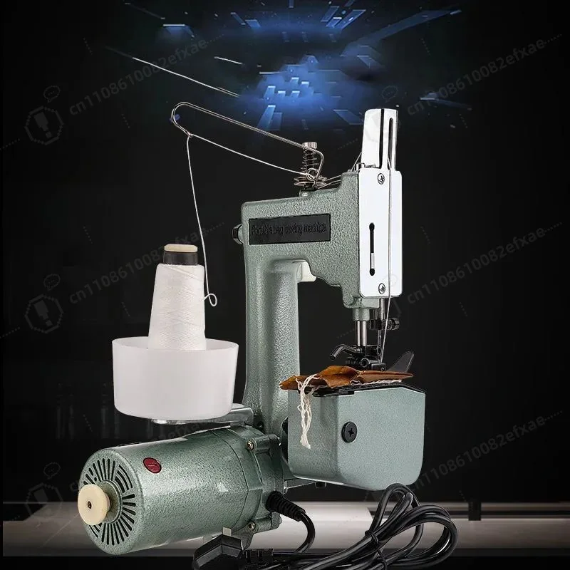 GK9-2 Portable Bag Closer Handheld Electric Sack Sewer 220V 130W Woven Bag Stitching Machine Industrial Packaging Tool