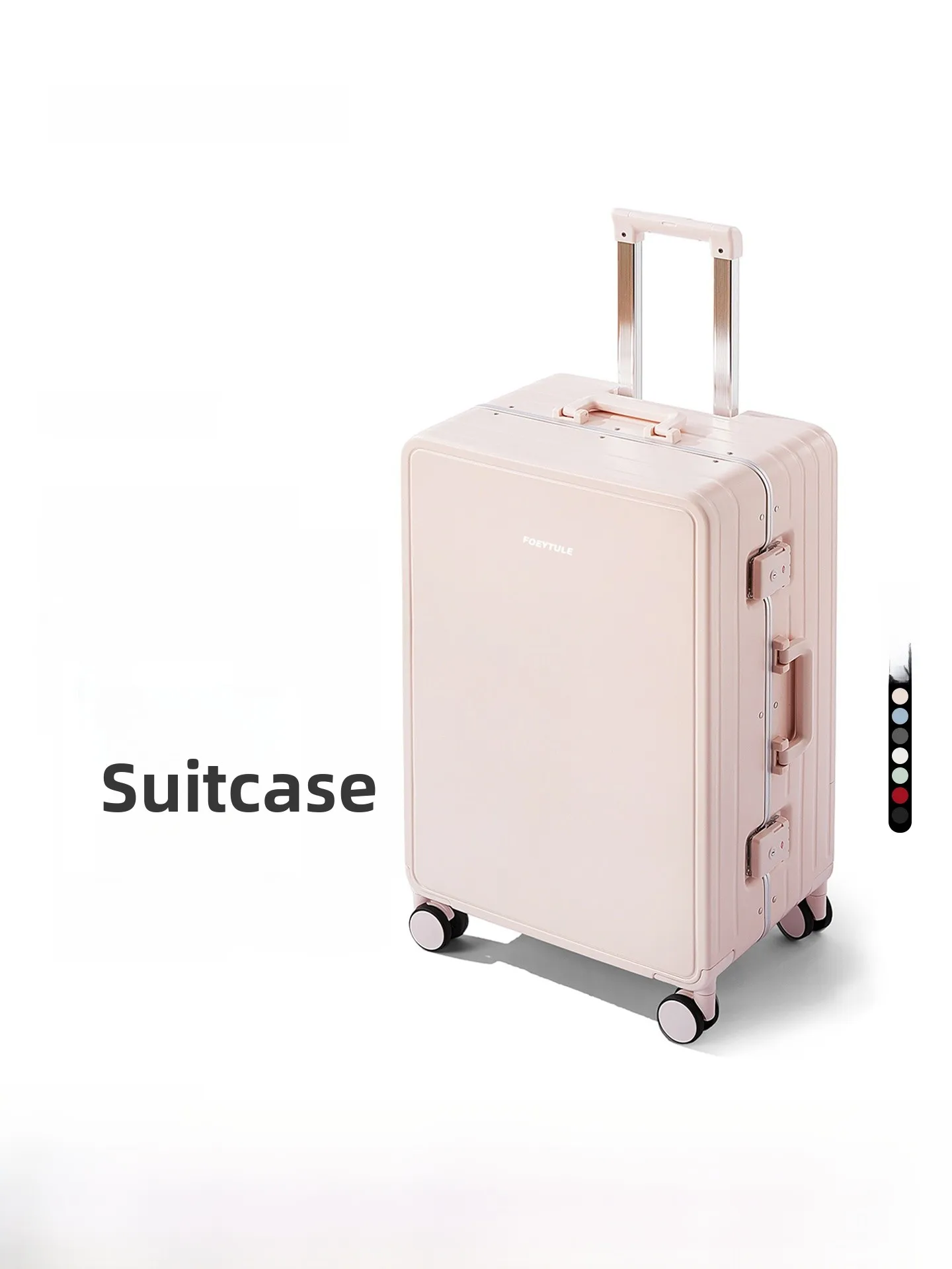 

High Capaci Aluminum Frame Lage Bag Travel Password Lo Suitcase 24 Inch for Men And Women Faionable Hard ell