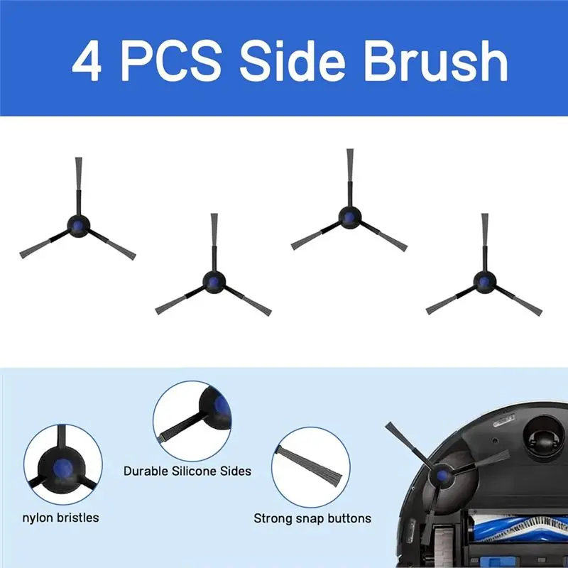 AT29-For Covacs Deebot T30 Omni / T30 Pro Omni Robot Vacuum Parts Main Side Brush Hepa Filter Mop Cloth Dust Bags