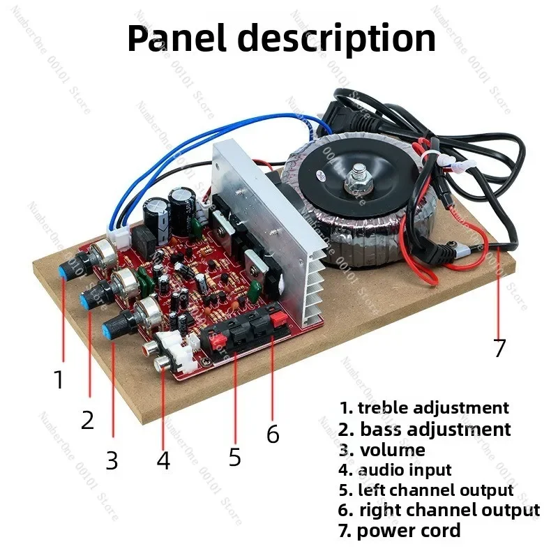 High Power HIFI Amplifier Board Kit Finished DIY Modified Audio Power Amp Module