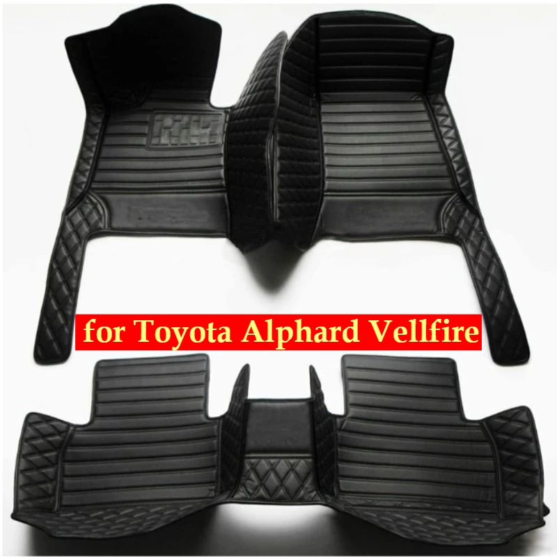 

Custom Car Floor Mats for Toyota Alphard Vellfire Foot Coche Accessories Auto Carpets Fashion Automobile Pads Interior 2008-2026