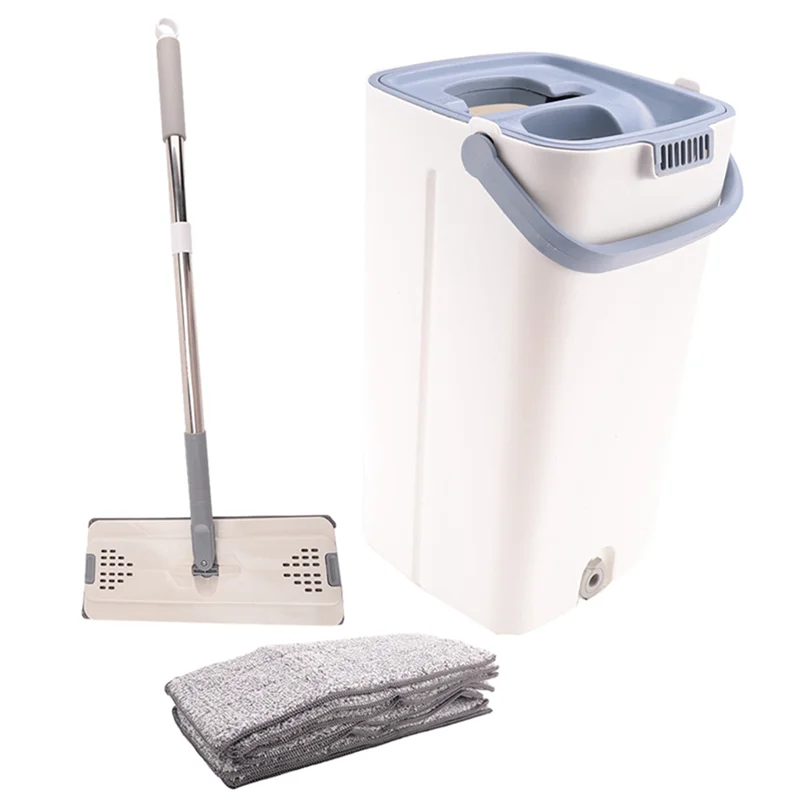 Система уборки пола с моющимися подушечками из микрофибры, набор плоских швабр для свободной ручной стирки для плоской швабры из твердой древесины