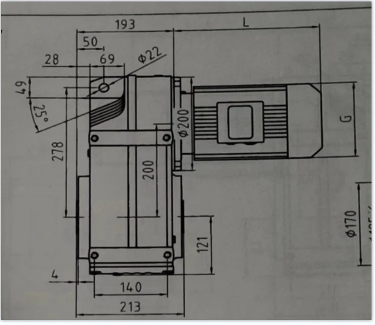 In Stock New Parallel Hellical Shaft Gearbox for Moving Coil Carrier :TFA78 - B3 - 85.52 - M1 & Motor YB2-100L2-4 2.2KW