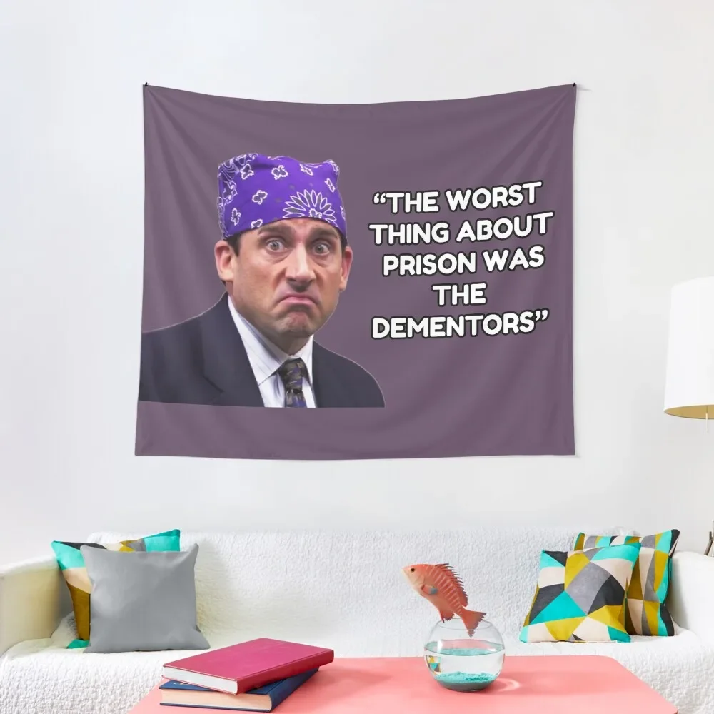 

Prison Mike - Dementors T-Shirt Tapestry Bed Room Decoration Decoration For Home Aesthetic Room Decor Korean Tapestry