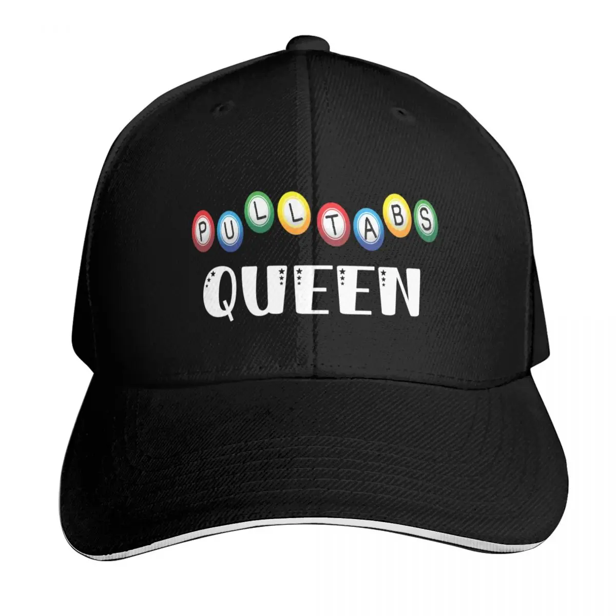 Pull Tabs Queen. Bingo Addict. Baseball Cap Gift for Him Her Casual Daily Wear Quick Dry Performance