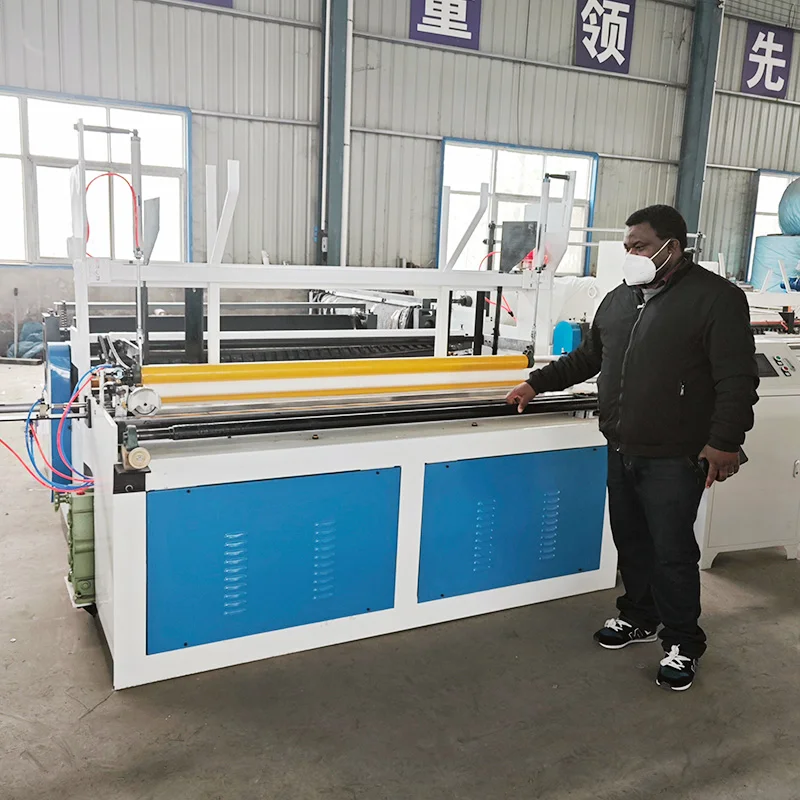 YG Low Price Toilet Paper Making Packaging Machine Mutifunctional Bathroom Tissue Paper Packing and Rewinding Production Line