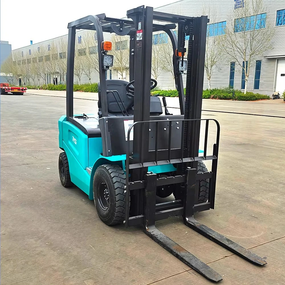 High Visibility 4 Wheel Electric Forklift 2.8 Ton With Wide View Mast For Warehouse Order Picking Safety Operation