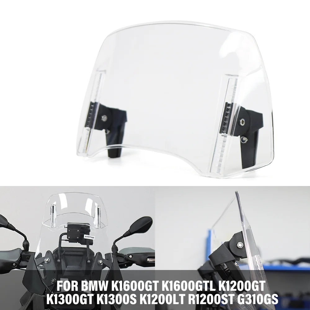 Universal Adjustable Windscreen Extension Spoiler FOR BMW K1600GT K1600GTL K1200GT K1300GT/S K1200LT R1200ST G310GS Deflector