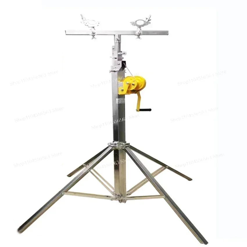 4.5M Heavy Duty Hand Crank Telescoping Truss, 1200LB Capacity Folding Stand for Stage Lighting
