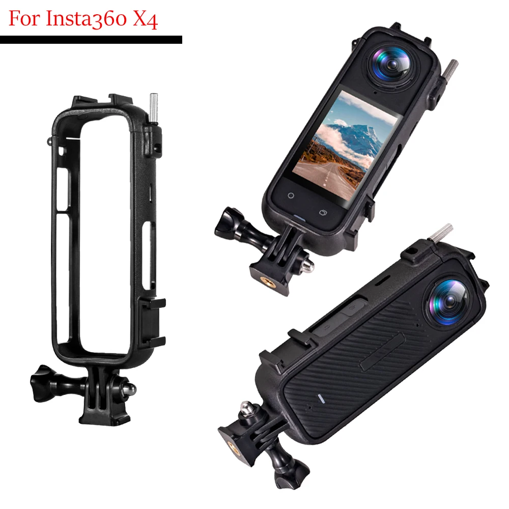 

Plastic Frame Protective Frame PC Shell Cover Cage Case Base Mount Sports Camera Accessories for Insta360 X4