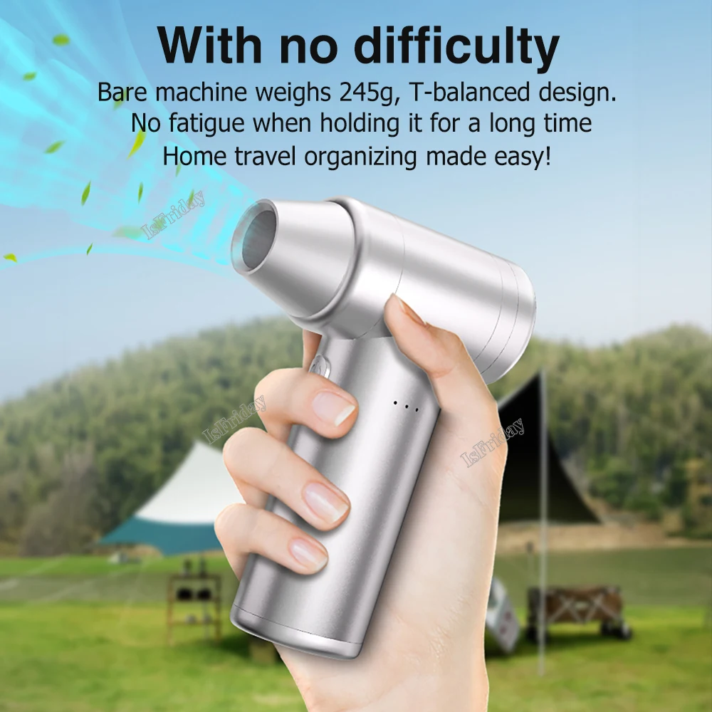 Mini Turbo Jet Fan Electric Air Blower Duster Cleaner For Computer Keyboard Rechargeable Portable Outdoor Camping Travel