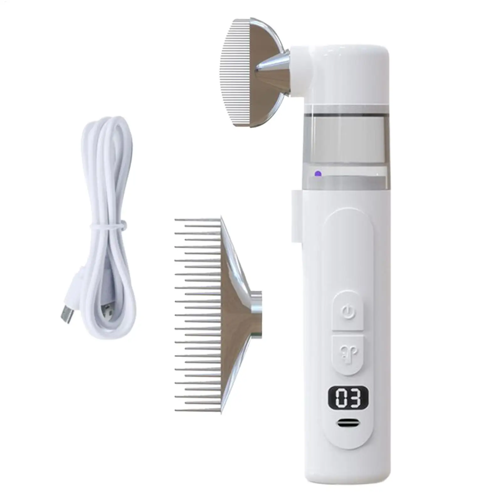 Pet Electric Lice Grabber Comb Multifunctional Removal Killer Brush Portable Wireless Hair Cleaning Grooming For Dog Cat  Pet