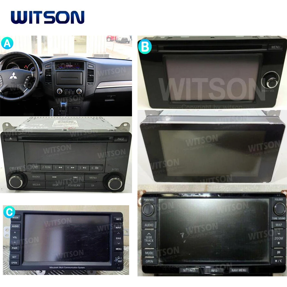 Android 15 Stereo 7'' Car Multimedia Player For Mitshubishi ASX Lancer Outlander PAJERO Triton 2010-2017 Audio CarPlay GPS