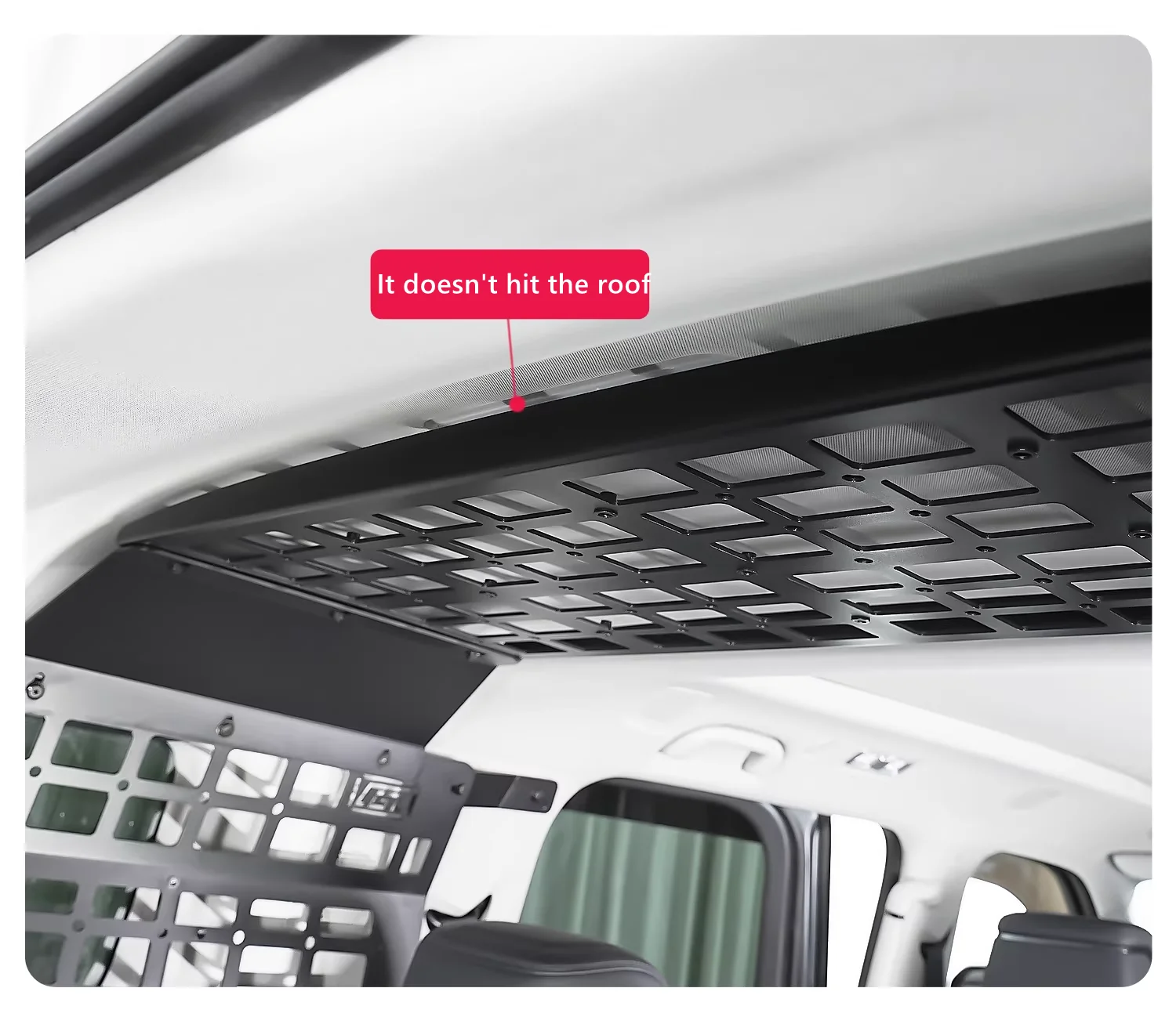 CGZ Molle Panel Fit For BYD FangChengBao 5 Leopard 5  Denza B5 2024 2025 Rear Trunk Shelf Storage Cargo Organizers Racks