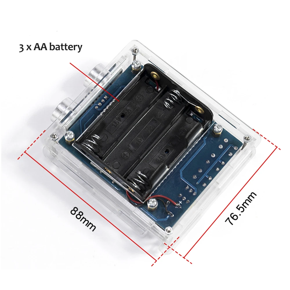 Telémetro ultrasónico DIY, kit de alarma de medición de distancia, alarma de radar de marcha atrás para coche, microcontrolador 51, soldadura electrónica STC