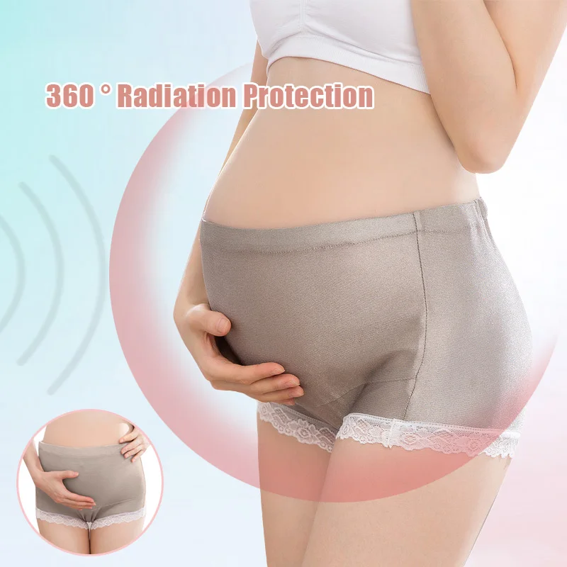 

Women Underwear Briefs Anti-Radiation EMF Shielding Silver Fiber Shorts Pants Pregnancy Panties