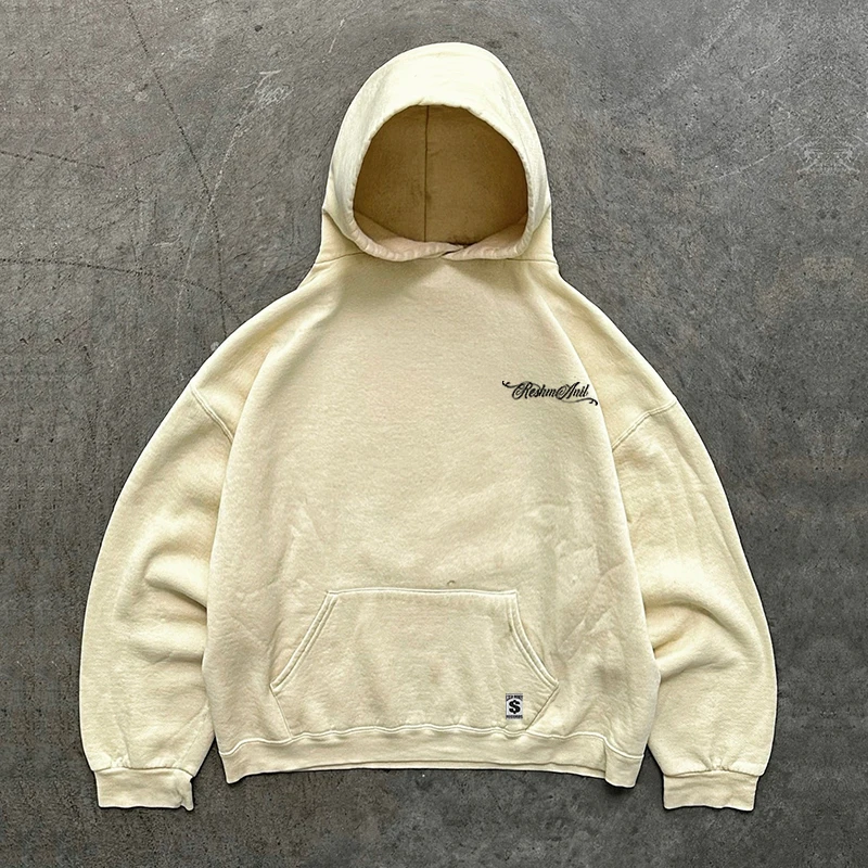 Oversize Cotton Hoodie Couple Matching Sweatshirts Men Women Large Loop Cotton Fashionable All Seasons 480g Weight Unisex