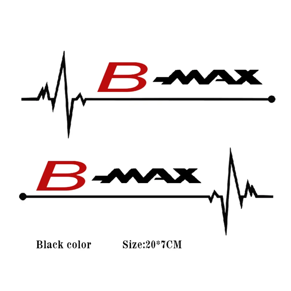 2pcs Car Side Window Stickers for Ford Cmax C-max Smax S-max B-MAX Bmax Vinyl Decals Decoration