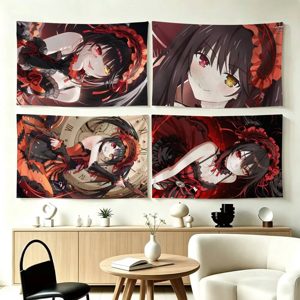 Date A Live Tokisaki Kurumi Flag Suitable For Party Club Outdoor Interior Wall Decoration Banner Fans Gift