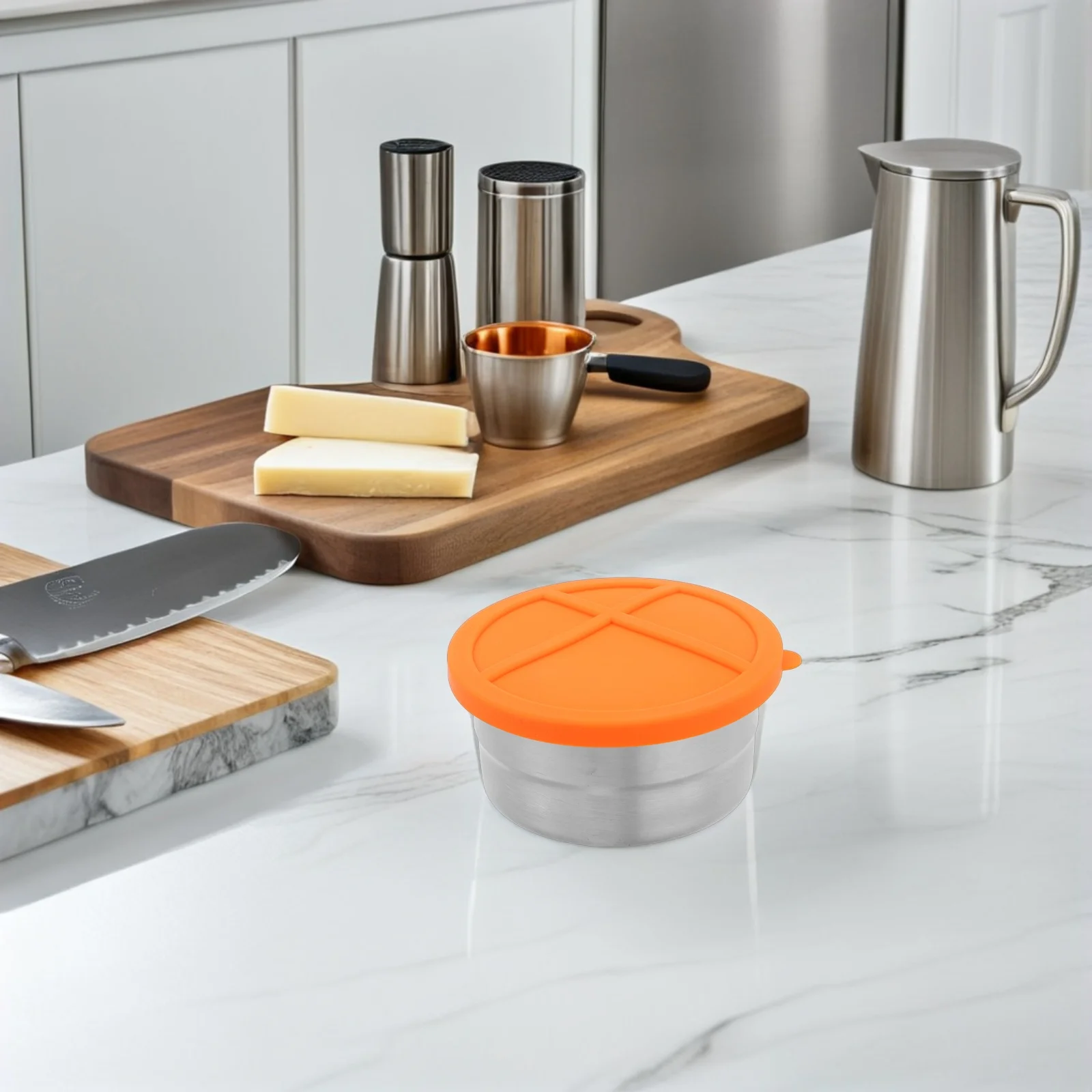 

Stainless Steel Food Container 380Ml Leakproof Silicone Lid Stackable Design Dishwasher Safe for Kids Adults Lunch Meal Prep